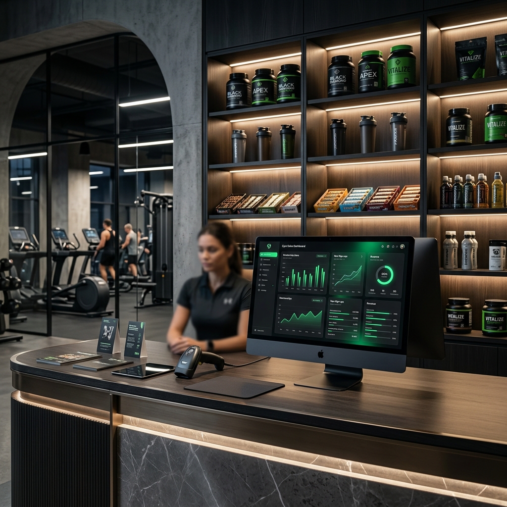 La tiendita de suplementos y control de inventario en Thanos Gym