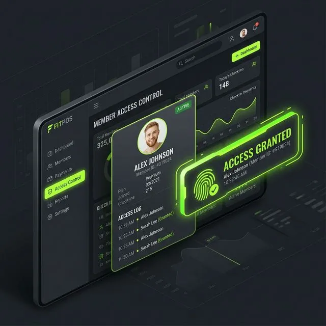 Fotografía socios control acceso gimnasio