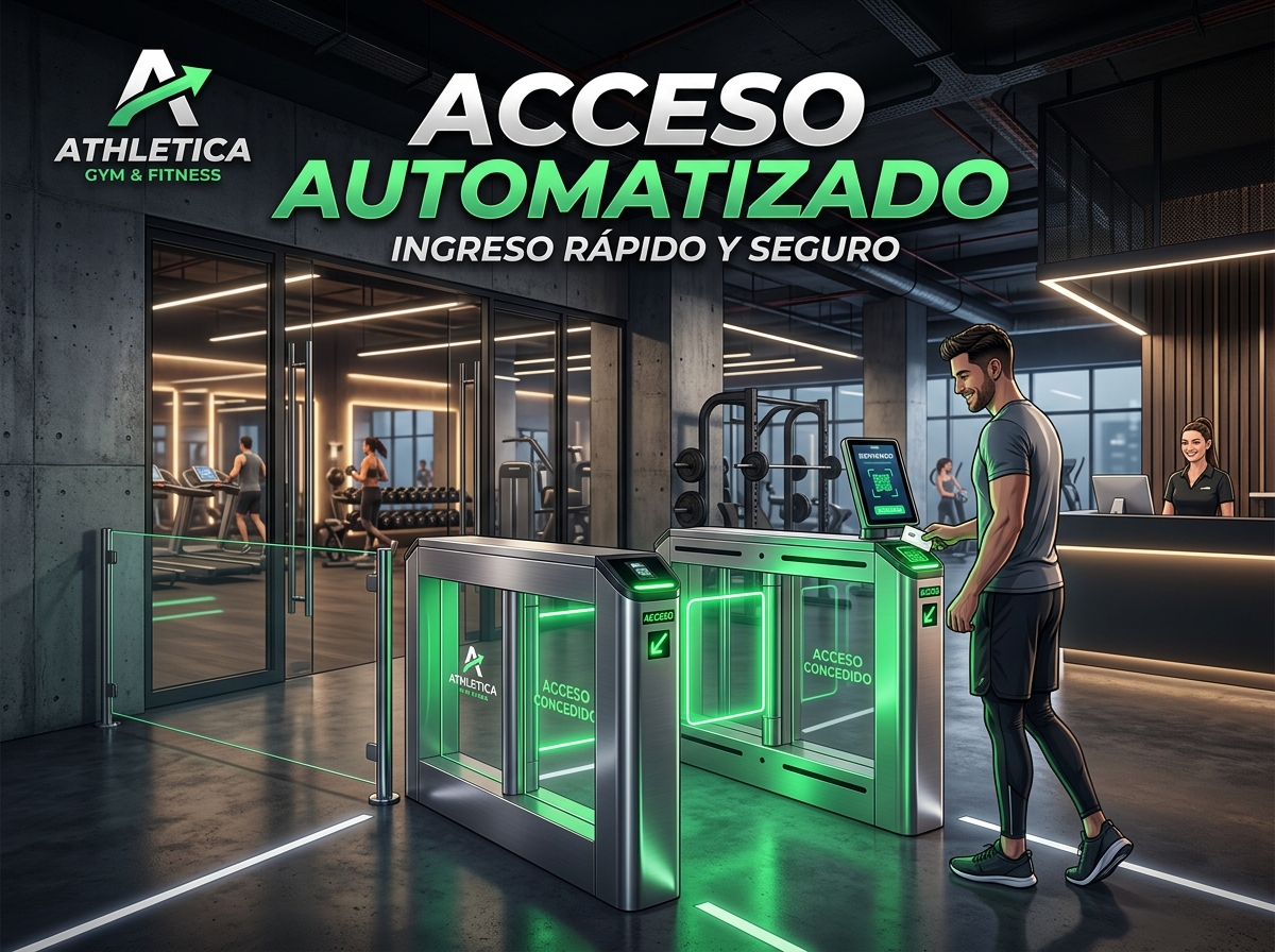 Torniquetes y barreras automatizadas control de acceso en gimnasios